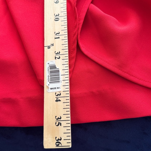 Tuckernuck Red Poppy and Hot Pink Sienna Faux Short Wrap Dress Size Large - Picture 11 of 11